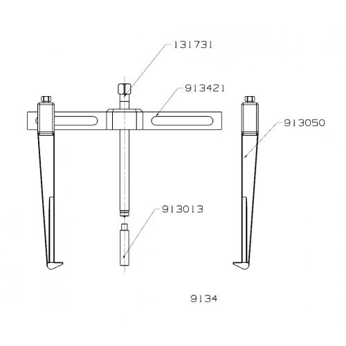 EXTRACTOR FORZA SERIE 9100 DE 2 PATAS